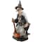 18" Witch Holding Broom Tabletop Décor